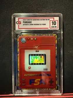 PANSAGE 35MM RARE FILM FRAME CELL FROM POKEMON THE MOVIE 2000 CG 10 - Image 1