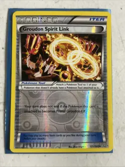Pokemon - Groudon Spirit Link - 131/160 - Uncommon - Reverse Holo - XY - Primal - Image 1