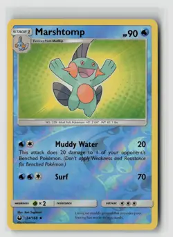 MARSHTOMP 34/168 CELESTIAL STORM REVERSE HOLO POKEMON TCG LP - Image 1