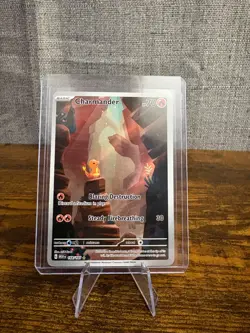 ENG Pokemon TCG – Charmander (168/165) ILLUSTRATION RARE NM/M Pack Fresh - Image 1