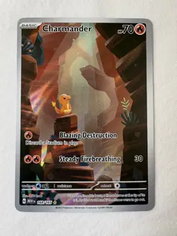 ENG Pokemon TCG – Charmander (168/165) ILLUSTRATION RARE NM/M Pack Fresh - Image 2