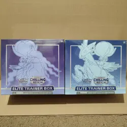 Pokemon Chilling Reign Elite Trainer Boxes Both Artworks Set Of 2 Sealed ETBs 820650808630 - Image 1