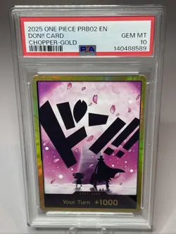 One Piece PRB02 - Tony Tony.Chopper - GOLD DON!! - PSA 10 - Image 3