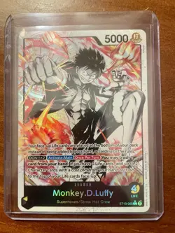 One Piece Monkey D. Luffy Leader ST13-003 Parallel Alt Art - Image 1
