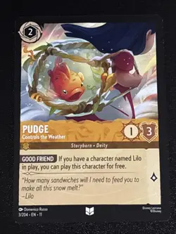 Disney Lorcana Winterspell Pudge - Controls the Weather 3/204 NM - Image 1
