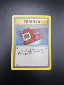 Trainer Pokedex 87/102 Base Set Pokemon Card - Image 1