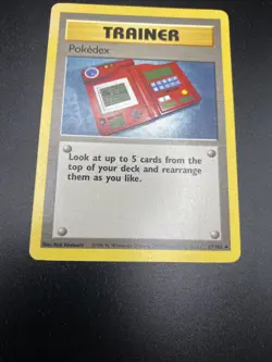 Trainer Pokedex 87/102 Base Set Pokemon Card - Image 2