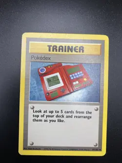 Trainer Pokedex 87/102 Base Set Pokemon Card - Image 3