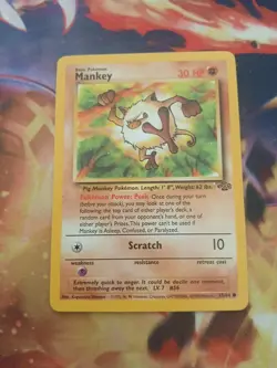 Rhyhorn 61/64. Mankey 55/64. Cubone 50/64 Jungle Set Pokemon Card - Image 4