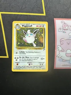 Pokemon Card Wigglytuff Base Set 2 19/130 Holo Unlimited Holo Rare 218💎NM +💎 - Image 1