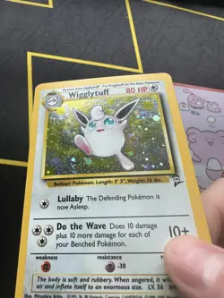 Pokemon Card Wigglytuff Base Set 2 19/130 Holo Unlimited Holo Rare 218💎NM +💎 - Image 2