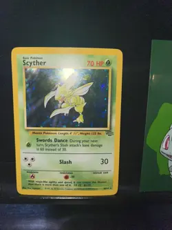 Pokemon Card Scyther Jungle 10/64 Holo Unlimited Holo Rare 041💎NM +💎 - Image 2