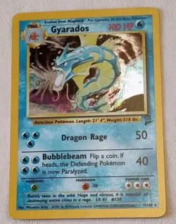 Pokemon Gyarados Holo Rare Card #7/130 - 2000 Base Set 2 TCG NM - Image 4