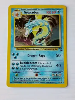 Pokemon Gyarados Holo Rare Card #7/130 - 2000 Base Set 2 TCG NM - Image 5