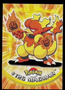 Pokemon Card - Magmar Topps TV Animation Edition 125 Blue Logo - Image 1
