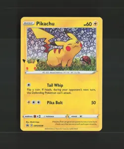Pikachu SWSH039 Sword & Shield Black Star Promo Holo Pokemon Card NM - Image 1