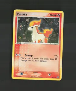 Ponyta 76/112 EX FiredRed & LeafGreen Reverse Holo Pokemon Card MP - Image 1