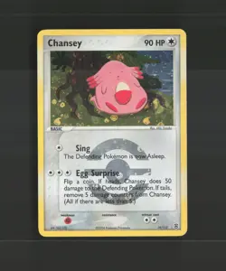 Chansey 19/112 EX FiredRed & LeafGreen Reverse Holo Rare Pokemon Card MP - Image 1