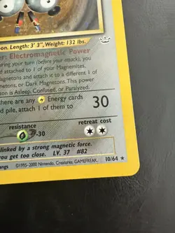 Magneton 10/64 Neo Revelation Holo Wotc Pokemon Card Played - Image 5