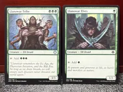 MTG GN3 {{ Llanowar Tribe }} 102/136~Uncommon~+Bonus Card~L@@K - Image 1