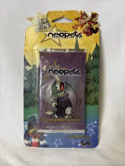 Neopets Trading Card Game Base Set Sealed 8-Card Booster Pack WotC - Image 1