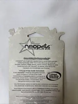 Neopets Trading Card Game Base Set Sealed 8-Card Booster Pack WotC - Image 4