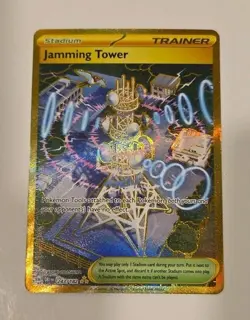 Jamming Tower 243/182 Sv10: Destined Rivals Holo Gold Pokemon Card - NM - Image 1