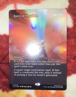 MTG - TLE - Force Of Negation (Borderless) #13 - Near Mint Foil - Image 1