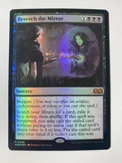 Beseech The Mirror *PRERELEASE FOIL* Wilds Of Eldraine 2023 MTG WOE NM/MT - Image 1
