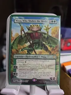 Nissa, Who Shakes the World (Borderless) Commander: Bloomburrow Regular - Image 1