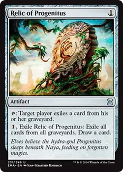 MTG MAGIC THE GATHERING - RELIC OF PROGENITUS - ETERNAL MASTERS - NEAR MINT! - Image 1