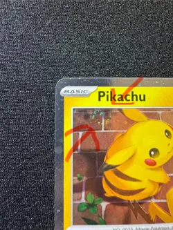 WHOLE SWIRL 🌀💫 NM Pikachu 051/162 30th Anniversary Stamped Pokemon Card - Image 1