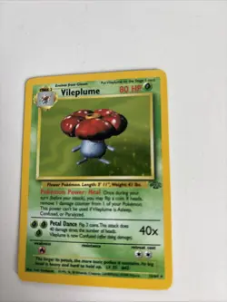 1999 Pokemon TCG Vileplume Jungle 15/64 Holo Unlimited Holo Rare - Image 2