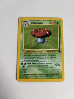 1999 Pokemon TCG Vileplume Jungle 15/64 Holo Unlimited Holo Rare - Image 3