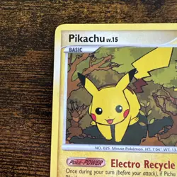 Pokemon 2007 Pikachu Diamond and Pearl Holo 94/123 Card - Image 3