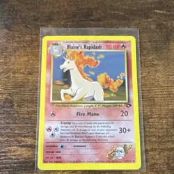 Pokemon Blaine's Rapidash 33/132 Gym Challenge Uncommon Regular 70 HP - Image 1
