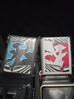 Pokemon Scarlet & Violet Black Bolt & White Flare ETB Sleeves Sealed New Unused - Image 1