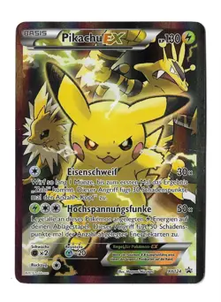 Pikachu EX XY124 Holo Pokemon TCG Black Star Promo Deutsch - Image 1