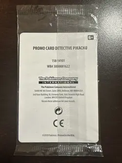 Detective Pikachu SM190 Stamped Pokemon Promo SEALED - Image 2
