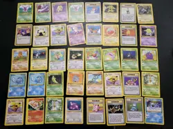 Alte Pokemon Karten Sammlung 40x Rare WotC 1. Edition Vintage - Played - Image 1