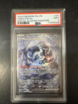 PSA 9 Chien-Pao ex 261/193 Paldea Evolved SPECIAL ILLUSTRATION RARE Pokemon TCG - Image 1