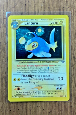 Pokemon TCG Lanturn Neo Genesis 38/111 Regular Unlimited Uncommon - Image 1