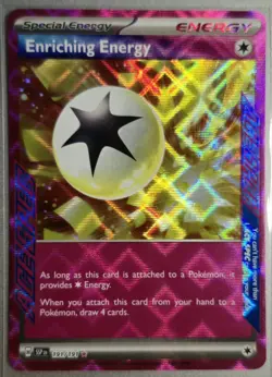 2024 Pokemon SSP SV08: Surging Sparks Enriching Energy 191/191 ACE SPEC Holo - Image 1