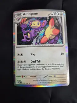 Pokemon TCG Pokemon Phantasmal Flames Ambipom 079/094 Rare Holo NM - Image 1