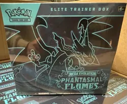Pokemon Mega Evolution Phantasmal Flames Elite Trainer Box ETB Sealed - Image 1