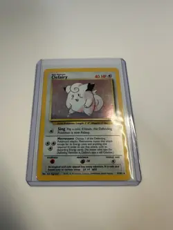 Clefairy Holo Base Set Pokemon 5/102 Rare WOTC English Near Mint - Image 3