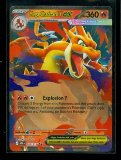 Pokemon MEGA CHARIZARD Y EX 022/217 - Ascended Heroes - ULTRA RARE HOLO - MINT - Image 1