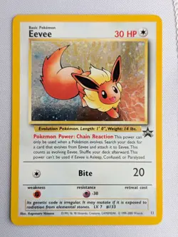 Pokemon TCG Eevee #11 Black Star Holo Promo - Image 1