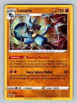 Lucario 079/172 Holo Rare SWSH09: Brilliant Stars NM - LP Pokemon TCG - Image 1