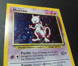Pokemon Square Cut Base set MEWTWO Holo (10/102) - Image 3